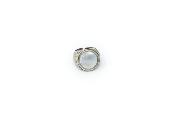 Anello in arg. Con perla incast.